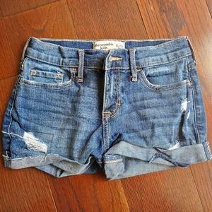 Abercrombie kids girls jean short